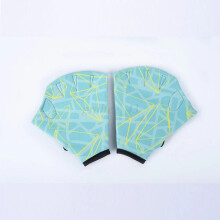 (Green, M:17x16.5cm/6.69x6.50inch) HOT Neoprene Swimming Webbed Aerobics Aqua Gloves Resistance Training Swim Surfing