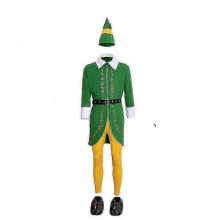 (XS)Elf Costume for Men Women - Adults Elf Costume Full Set Halloween Christmas Cosplay Outifts XS-3XL
