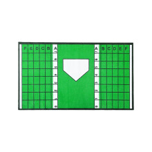 Baseball Batting Mat with Alignment Guide, AntiSlip Durable Surface for Indoor Outdoor Practice 40x60cm