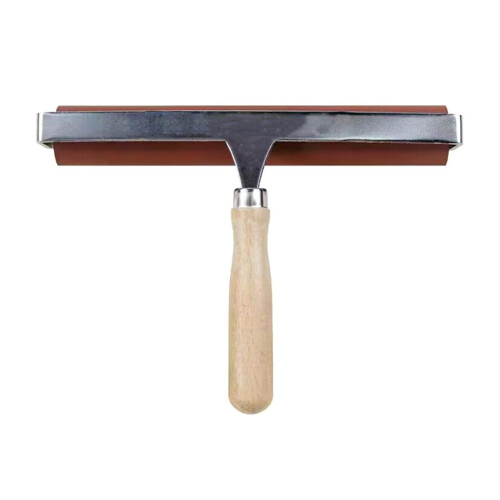 Wood Handle Rubber Brayer Roller for Block Printing and Printmaking, Smooth Ink Application