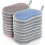 20 PCS Multipurpose Kitchen Scrub Sponges, Non-Scratch Microfiber Sponge Pads with Loop, Reusable Cleaning Scrubber for Dishwasher, Washing 1
