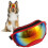 Dog Goggles Windproof UV Dustproof Adjustable Strap Red Frame Durable PC 14