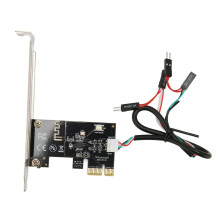 PCIE X1 Power Reset Switch Card for PC Desktop, BT Remote Control