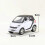 (WHITE)1:32 Scale Diecast Toy Model Smart Fortwo Car Pull Back Doors Openable Sound & Light Car Educational Collection Gift Small 3