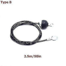(TypeB-2.5M)2m-5m Gym Cable Wire Rope Heavy Duty Steel Replacement Parts For Home Gym Fitness Cable Pulley Accessories Dia 5mm