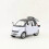 (WHITE)1:32 Scale Diecast Toy Model Smart Fortwo Car Pull Back Doors Openable Sound & Light Car Educational Collection Gift Small 4
