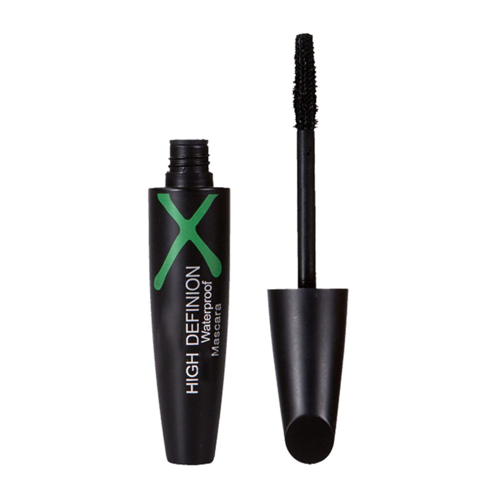 Black Waterproof Fiber Lash Mascara Silk Long Lasting Smudge Proof Volumizing No Clump
