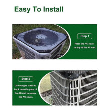 Air Conditioner Cover, Universal AC Cover for Outside Unit, Mesh Air Conditioner Covers for Outside Defended Outdoor,B