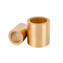 Brass Bushing Copper Bearing Sleeve 6mm ID 10pcs Durable LowFriction Micro Groove for Slide Block
