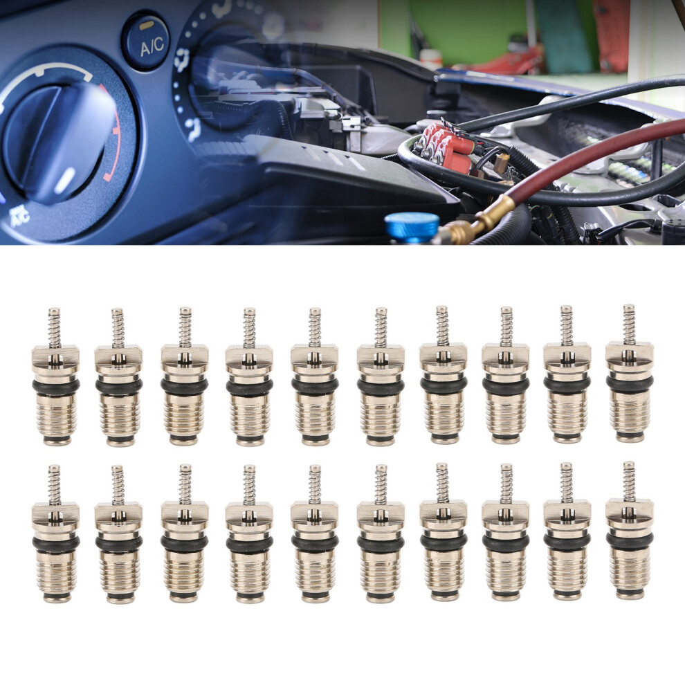 Auto Ac Valve Stem Core 50 Pack For R134 System High Pressure Durable Brass 7691380976165