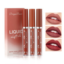 Matte Liquid Lipstick Set Nude Pink Waterproof Velvet Finish Long Lasting NonStick Cup