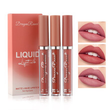 Matte Liquid Lipstick Set Nude Pink Velvet Finish Long Lasting Waterproof NonStick Cup