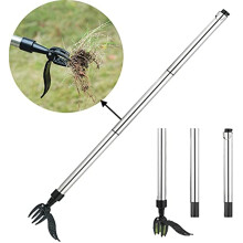 Stand Up Weed Puller Long Handle Garden Weed Removal Tool with Ergonomic Grip and NonSlip Claws