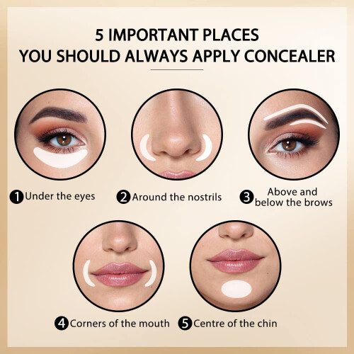 2Pcs Concealer Serum Set, Waterproof Full Coverage Under Eye Concealer for Dark Circles, 02 Light 2