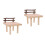 2Pcs Assorted Color Wooden Hamster Plaything Platform for Pet Cage 6