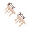 2Pcs Assorted Color Wooden Hamster Plaything Platform for Pet Cage 7