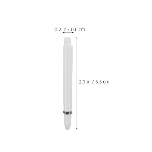 100Pcs White Nylon Dart Shafts Threaded Stem Replacement Kit 1