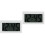 2Pcs Auto Mini Clock White Digital Dashboard Car Stick on Portable 6