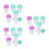 21Pc Lip Gloss Tubes with Wand Clear Plastic Assorted Colors for DIY 5