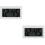 2Pcs Auto Mini Clock White Digital Dashboard Car Stick on Portable 8