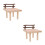 2Pcs Assorted Color Wooden Hamster Plaything Platform for Pet Cage 9