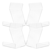 12Pcs Transparent Acrylic Book Stands Clear Display Easel for Home Use