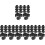 80Pcs Durable Black Plastic Cable Clamp for Mic Stand and Phone Holder 3