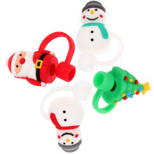 16Pcs Reusable Tips Covers Christmas Caps for Home Use