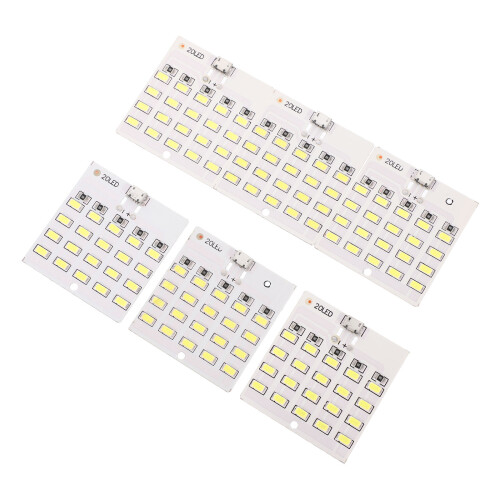30Pcs Easy Install Car LED Interior Lights Panel Multi-Functional 2