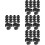 80Pcs Durable Black Plastic Cable Clamp for Mic Stand and Phone Holder 7