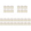 30Pcs Easy Install Car LED Interior Lights Panel Multi-Functional 4