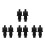 8Pcs Durable PP Sun Visor Replacement Clips Black Anti-Slip Car Kit 10