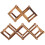 6Pcs Brown Wood Wine Storage Stand Foldable Wine Display Rack 1