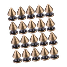 100Pcs Golden DIY Rivets Metal Spikes for Clothing Shoes Bags