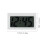 2Pcs Auto Mini Clock White Digital Dashboard Car Stick on Portable 10