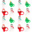 16Pcs Reusable Tips Covers Christmas Caps for Home Use 6