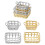 24Pcs Dollhouse Miniature Metal Bread Baskets Assorted Color Storage 3
