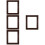 4Pcs Coffee Wood Floating Frames for Home Wall Hanging Canvas Prints 10