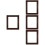 4Pcs Coffee Wood Floating Frames for Home Wall Hanging Canvas Prints 9