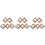 6Pcs Brown Wood Wine Storage Stand Foldable Wine Display Rack 4