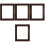 4Pcs Coffee Wood Floating Frames for Home Wall Hanging Canvas Prints 6