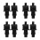 8Pcs Durable PP Sun Visor Replacement Clips Black Anti-Slip Car Kit 9