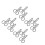 12Pcs Zinc Alloy Nutcracker Tool for Home Use Silver Nut Opener Pliers 5