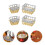 24Pcs Dollhouse Miniature Metal Bread Baskets Assorted Color Storage 11