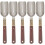 5Pcs Metal Tea Spoons with Wood Handle Silver Kitchen Scoop 11