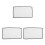 3Pcs Foldable White Projector Screen Portable Indoor Outdoor Use 7
