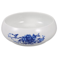 2Pcs Ceramic Brush Washing Tool White Calligraphy Brush Basin