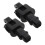 8Pcs Durable PP Sun Visor Replacement Clips Black Anti-Slip Car Kit 3