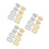 24Pcs Dollhouse Miniature Metal Bread Baskets Assorted Color Storage 6
