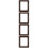 4Pcs Coffee Wood Floating Frames for Home Wall Hanging Canvas Prints 11